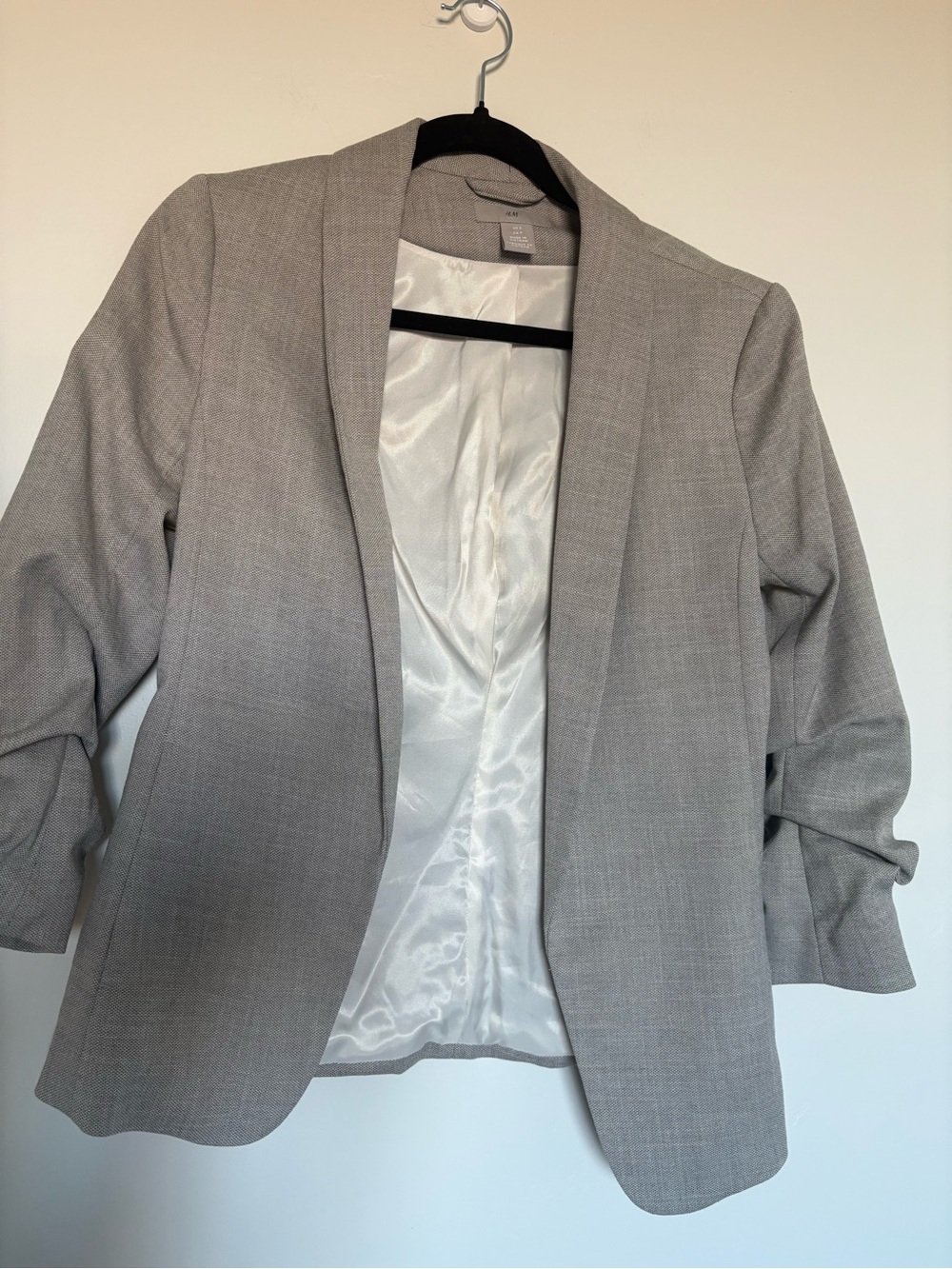 H&M grey open blazer small